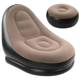 AirLounge Comfort — Poltrona Inflável com Puff para Descanso