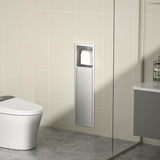Nicho CleanSpace | Suporte de Papel Higiênico com Compartimento em Aço Inox